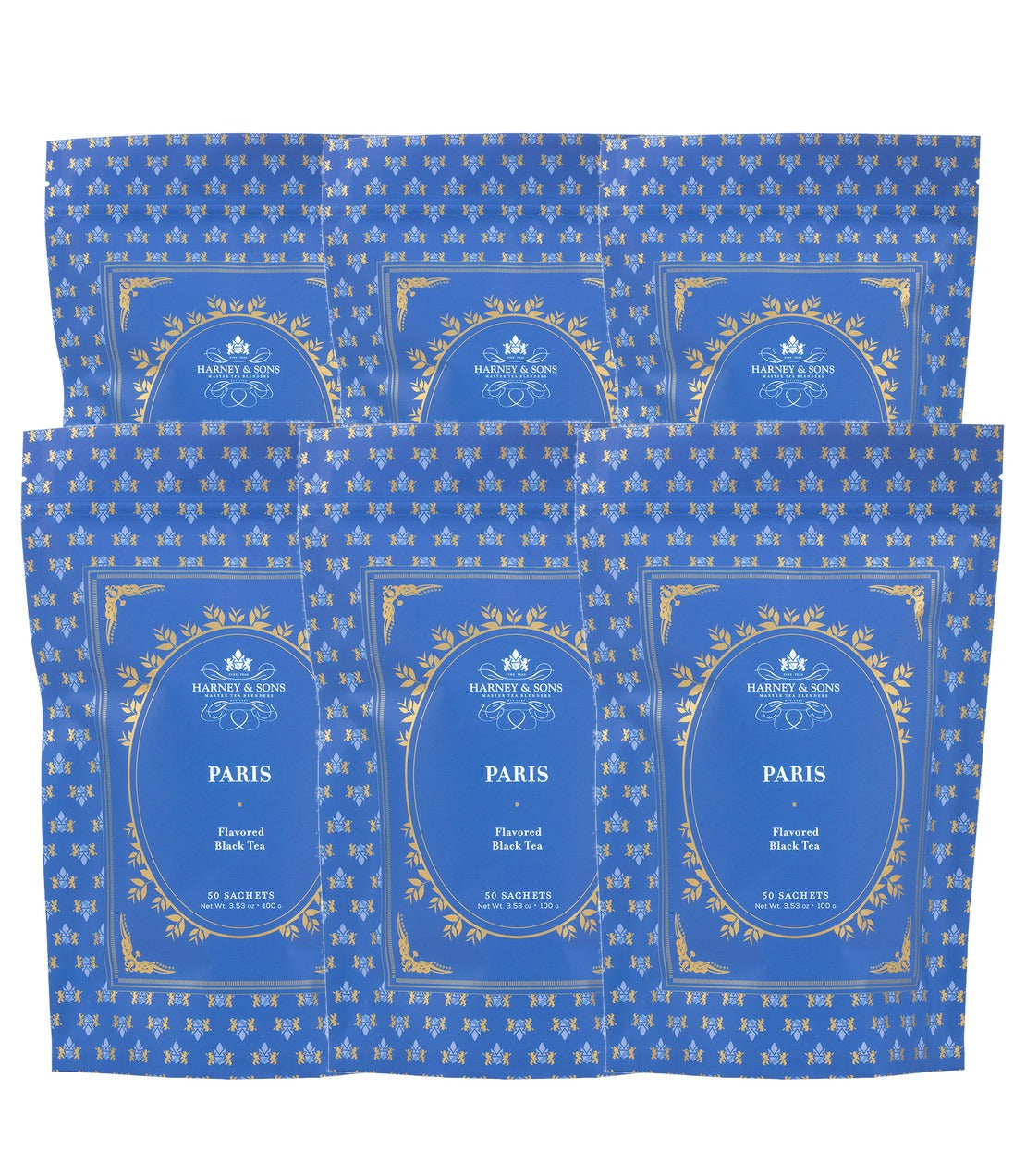 Paris Half Dozen – 6 Bags of 50 Sachets — six bags of 50 sachets