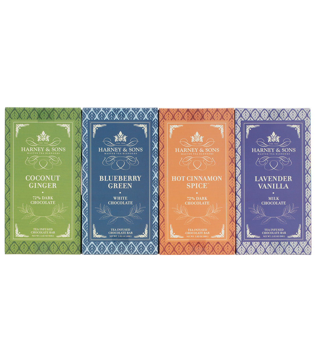 Harney & Sons Tea Infused Chocolate Bar (Assorted) - 2.82 oz. Bar Variety Pack - one of each - Harney & Sons Fine Teas