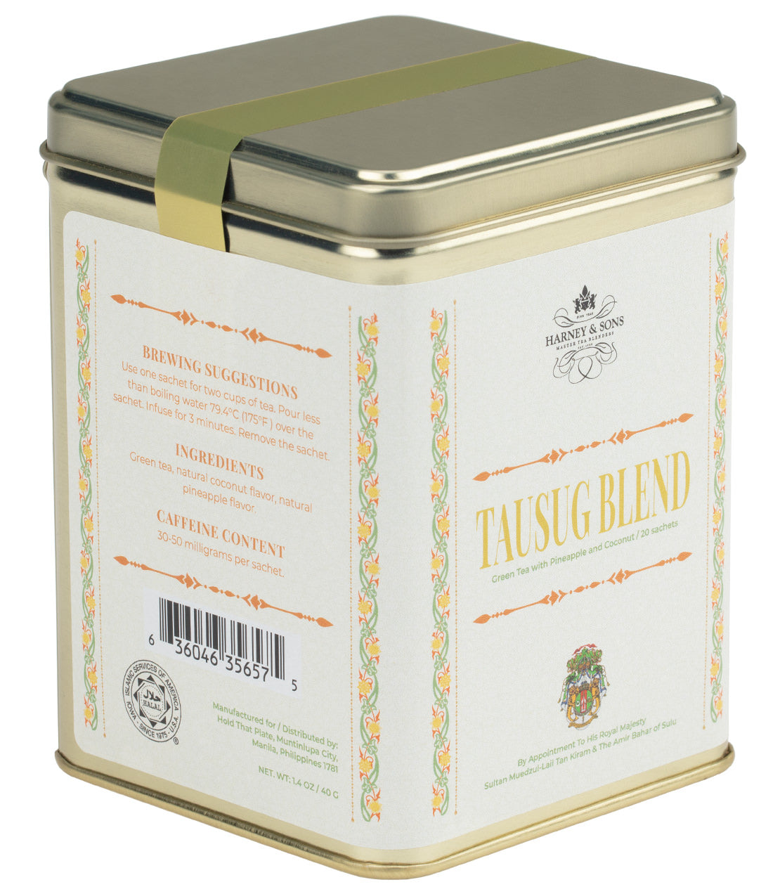 Tausug Blend, Tin of 20 Sachets - Sachets Tin of 20 Sachets - Harney & Sons Fine Teas