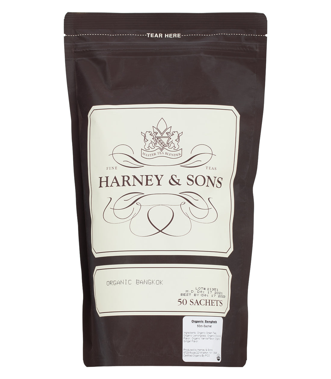 Organic Bangkok Tea - 50 Sachets - Harney & Sons Fine Teas