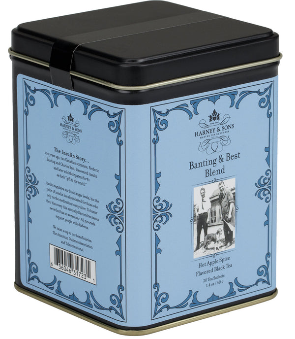 Banting & Best Blend Tea, Tin 20 Sachets | Harney & Sons