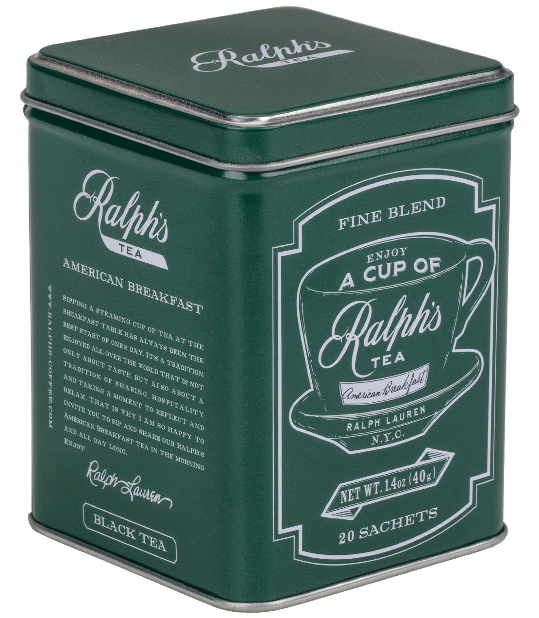 Ralph Lauren Tea, Tin of 20 Sachets - Sachets Tin of 20 Sachets - Harney & Sons Fine Teas