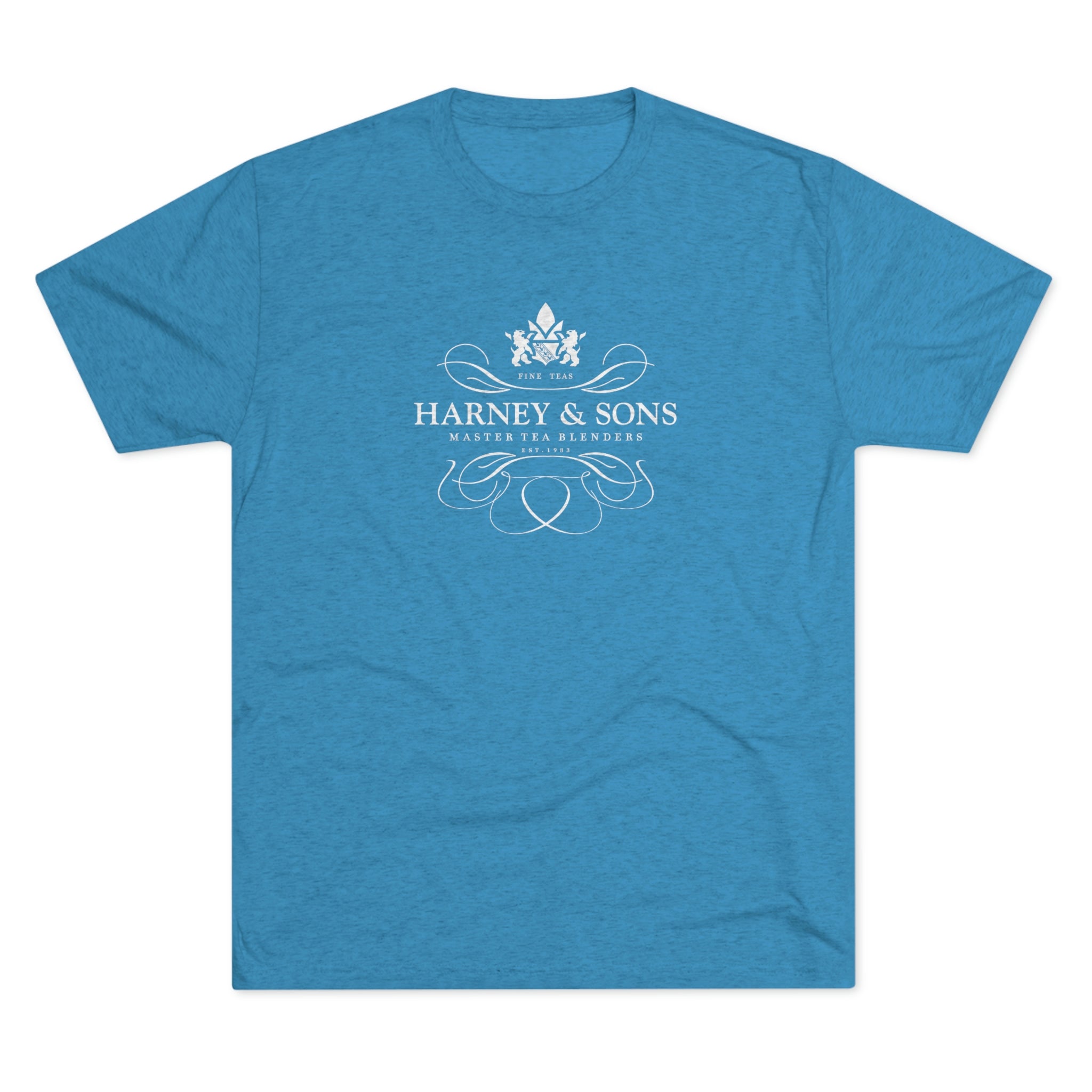 Harney & Sons Logo Graphic Tee - Tri-Blend Vintage Turquoise S - Harney & Sons Fine Teas