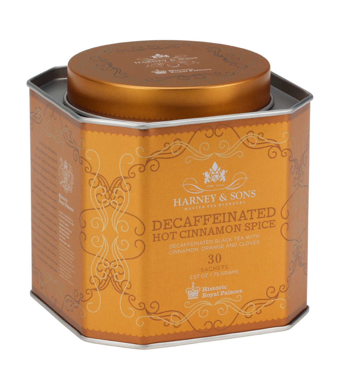 Decaf Hot Cinnamon - Sachets Tin of 30 Sachets - Harney & Sons Fine Teas