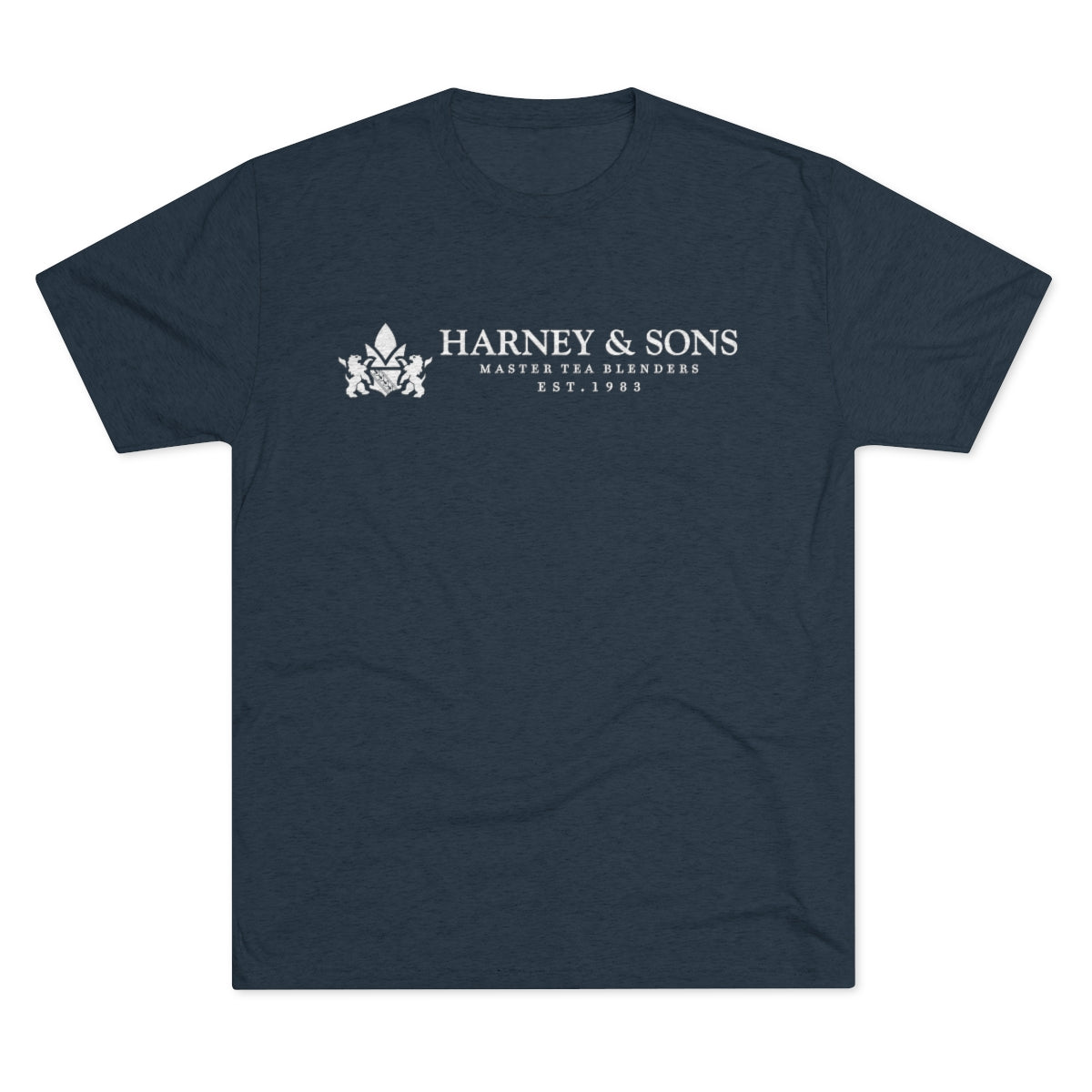 Harney & Sons - Est. 1983 Graphic Tee - Tri-Blend Vintage Navy L - Harney & Sons Fine Teas