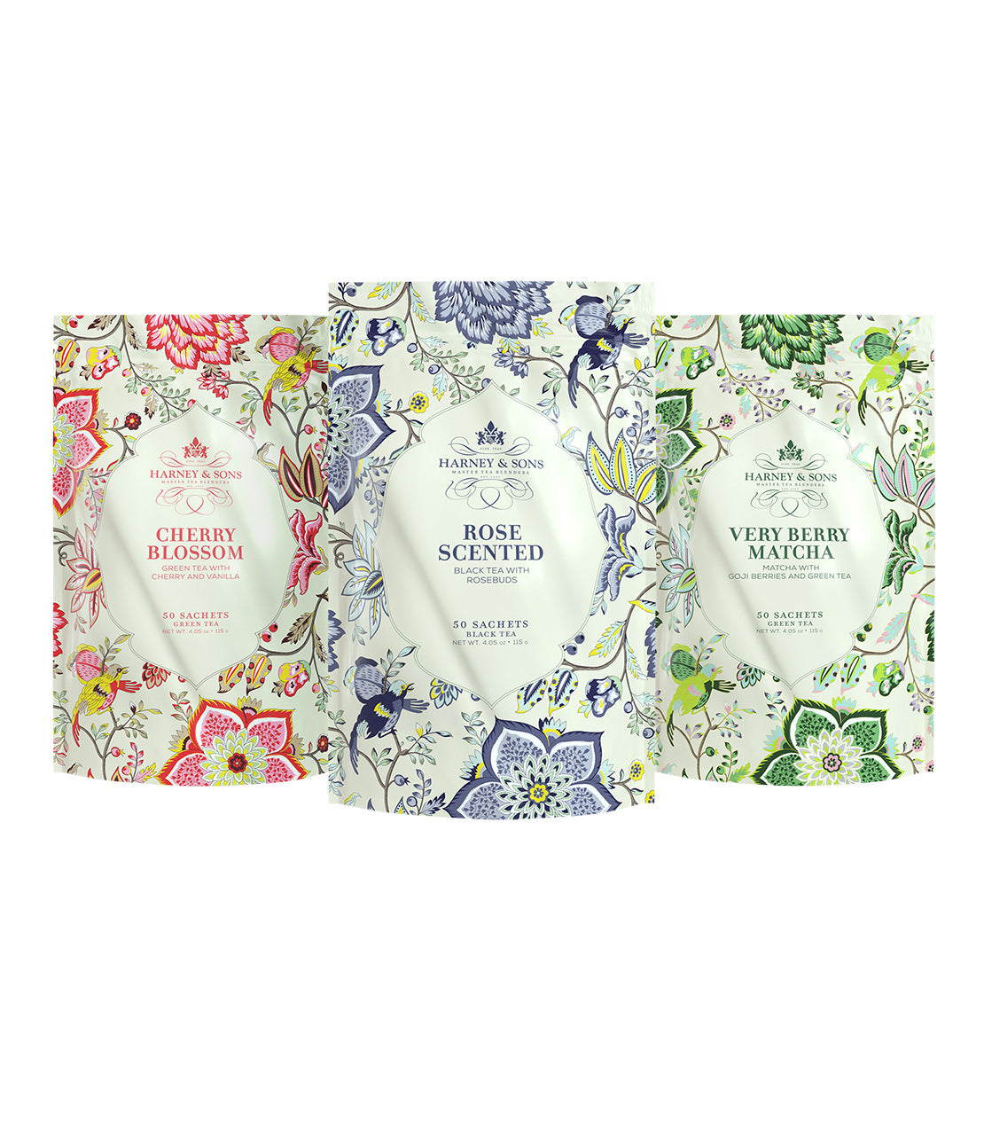 Spring Bloom Trio - 3 Bags of 50 sachets - Sachets 3 Bags of 50 Sachets - Harney & Sons Fine Teas