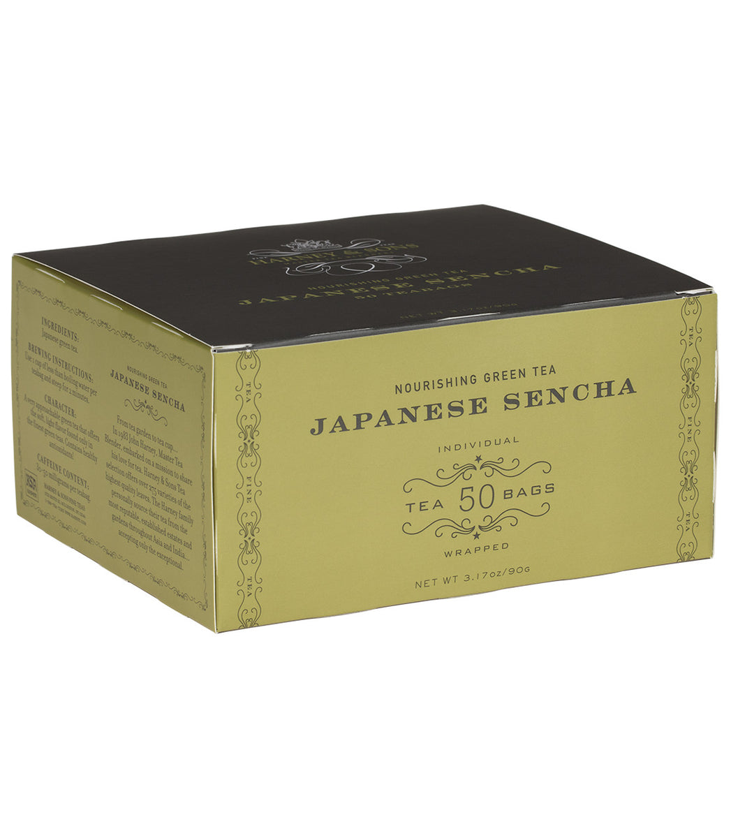Japanese Sencha Box Of 50 Wrapped Teabags | Harney & Sons