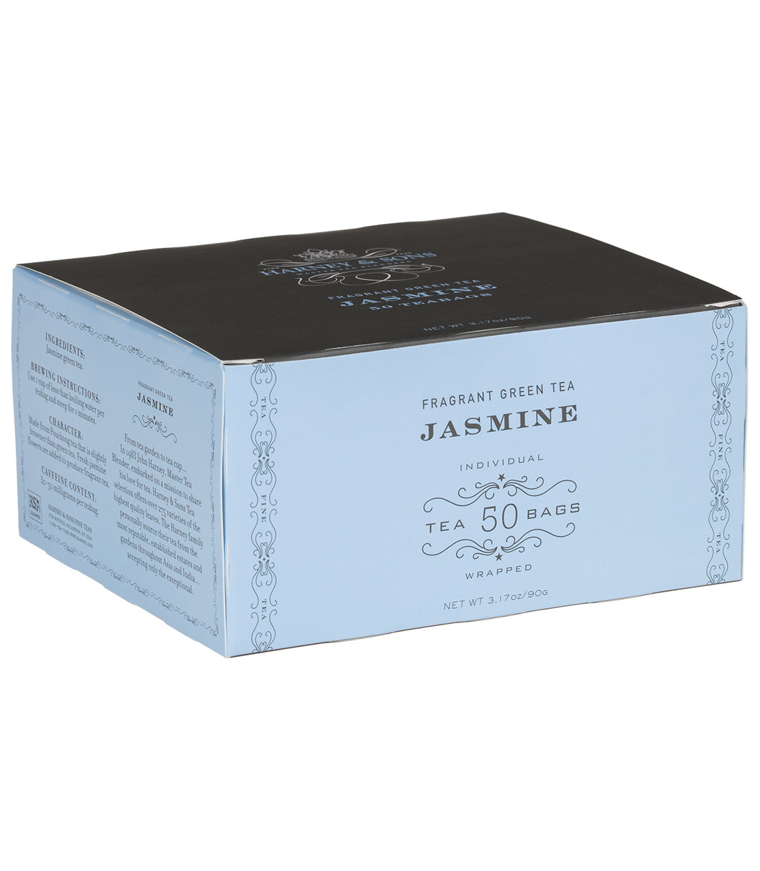 Jasmine, Box of 50 Foil Wrapped Teabags - Teabags Box of 50 Foil Wrapped Teabags - Harney & Sons Fine Teas