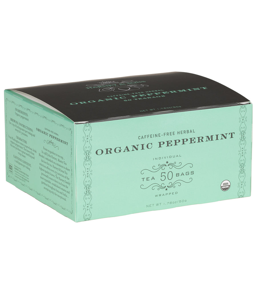 Organic Peppermint Herbal Tea Bags | Harney.com - Harney & Sons Fine Teas