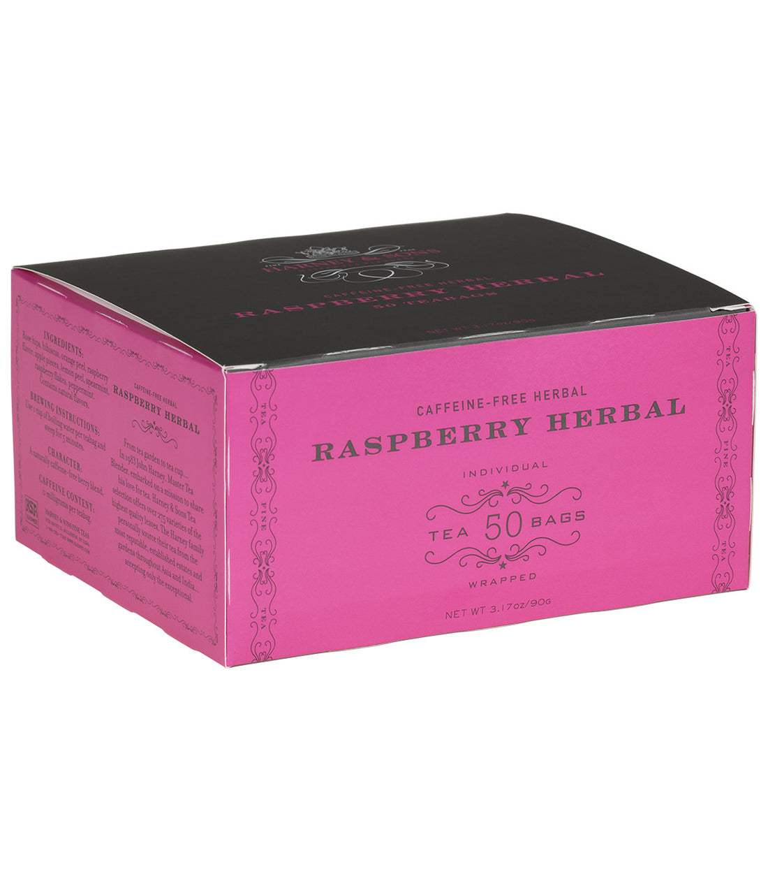 Raspberry Herbal Tea Caffeine Free Tisane Harney & Sons Fine Teas