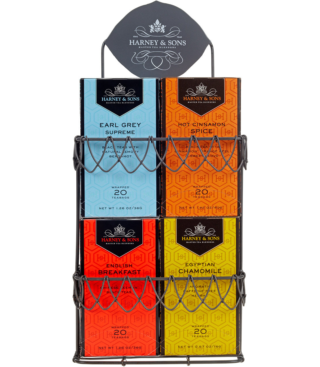 Harney & Sons Display Rack - Decorative Wire, for 4 Premium Teabag Boxes - Display Rack - Decorative Wire  - Harney & Sons Fine Teas
