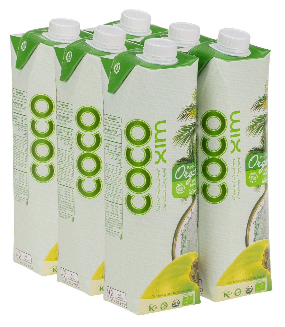CocoXim Organic Coconut Water - 33 oz. Carton Case of 6 Cartons - Harney & Sons Fine Teas