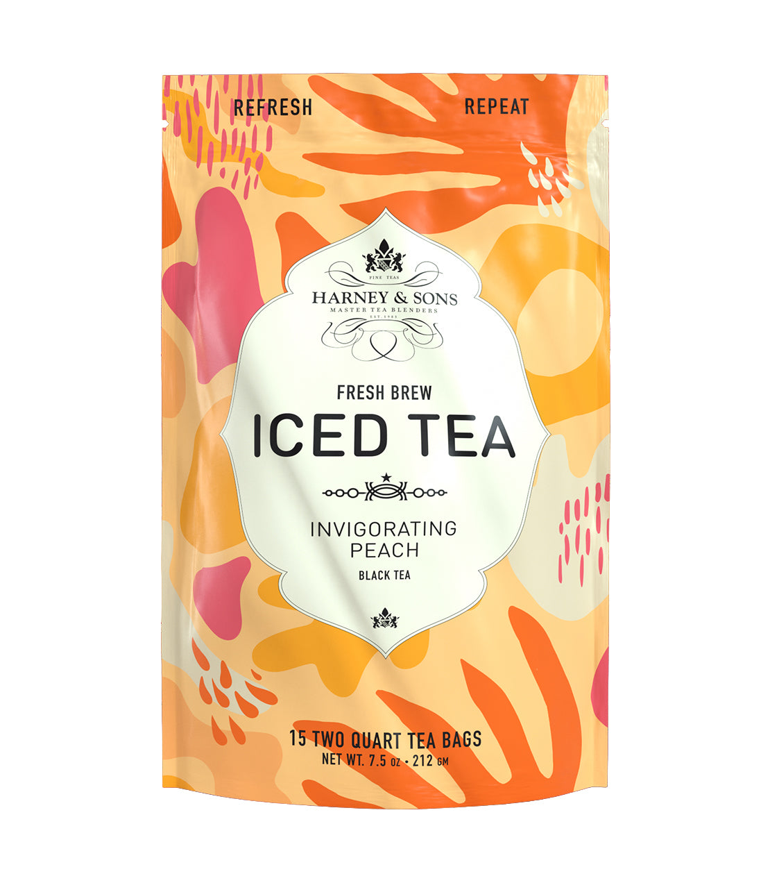 Fresh Brew Peach Iced Tea - Iced Tea Pouches / Box of 50 Pouches ...
