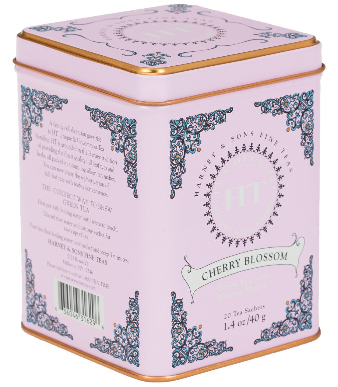 Cherry Blossom, HT Tin of 20 Sachets - Sachets HT Tin of 20 Sachets - Harney & Sons Fine Teas