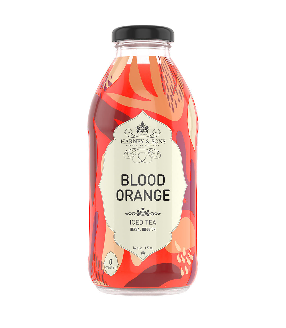 HT Blood Orange Iced Tea - 16 oz. Bottle Case of 12 Bottles - Harney & Sons Fine Teas