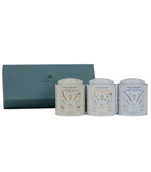Wellness Trio Gift - Hemp Moringa 5 oz Tin | Harney & Sons