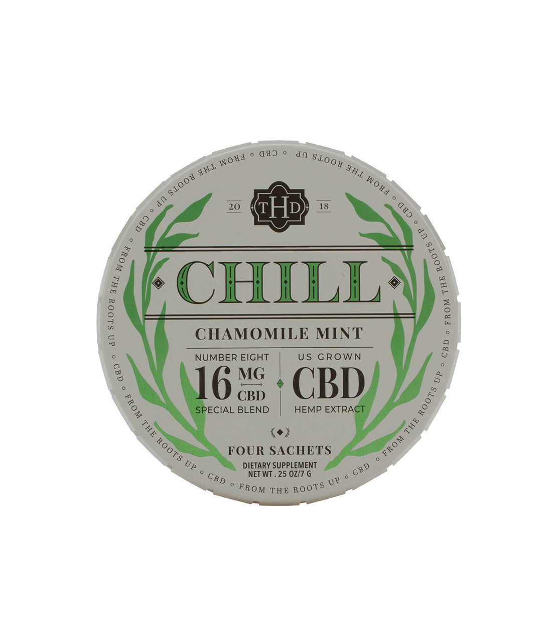 Chill - 16 MG CBD, Tagalong Tin of 4 Sachets - Harney & Sons Fine Teas