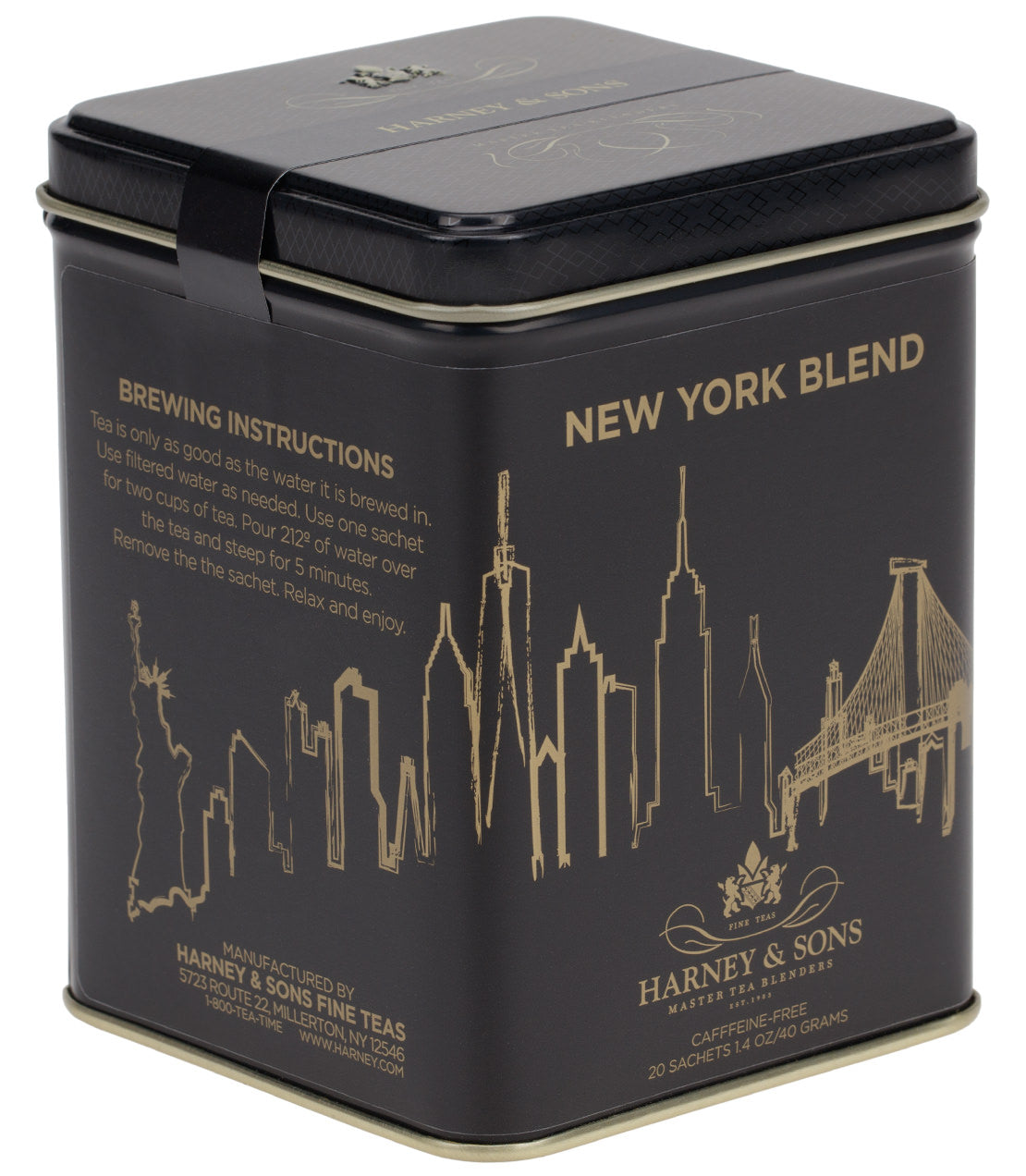 New York Blend, Tin of 20 Sachets - Sachets Tin of 20 Sachets - Harney & Sons Fine Teas