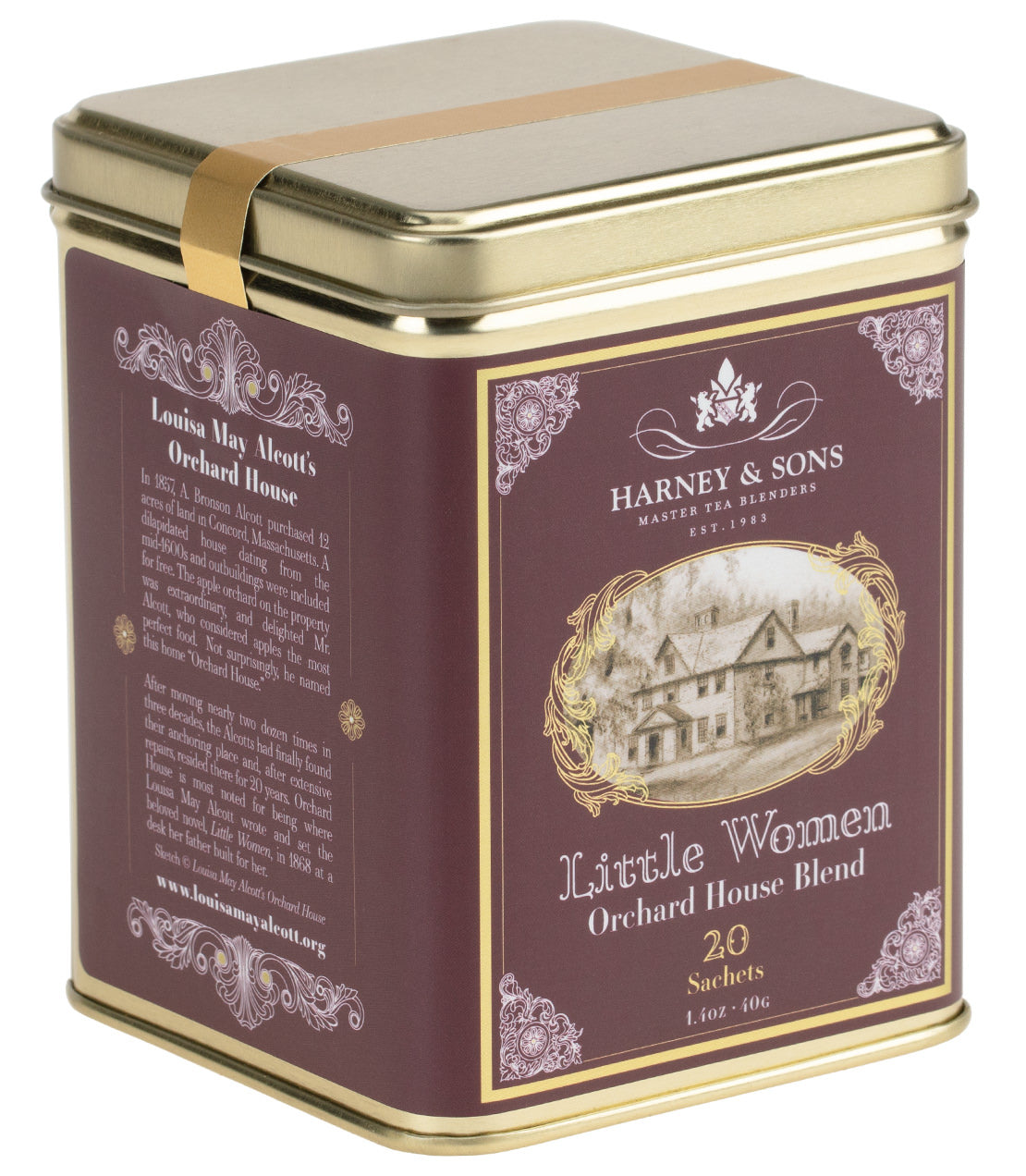 Little Women Orchard House Blend, Tin of 20 Sachets - Sachets Tin of 20 Sachets - Harney & Sons Fine Teas