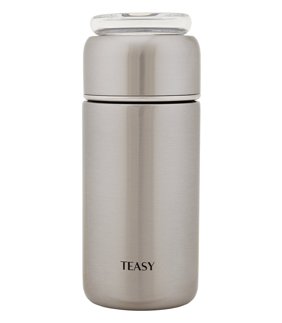 Teasy Insulated Flask (Multiple Colors) - 9 oz. Brushed Steel - Harney & Sons Fine Teas