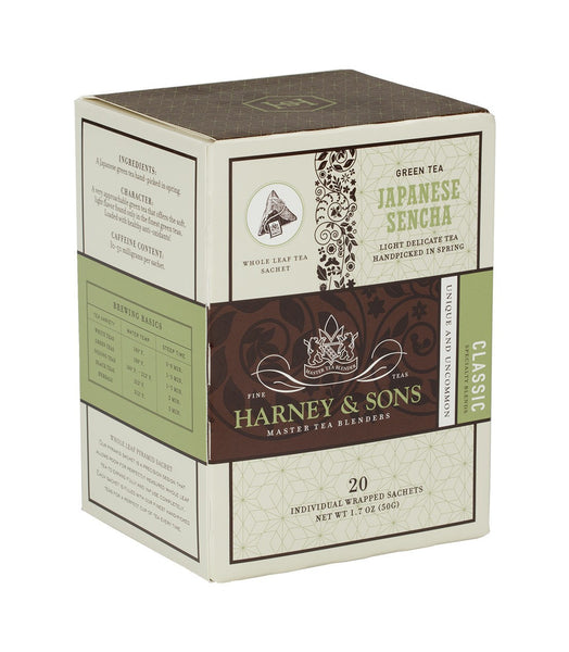 Japanese Sencha Tea - 20 Sachets - Green Tea - Harney & Sons Fine Teas