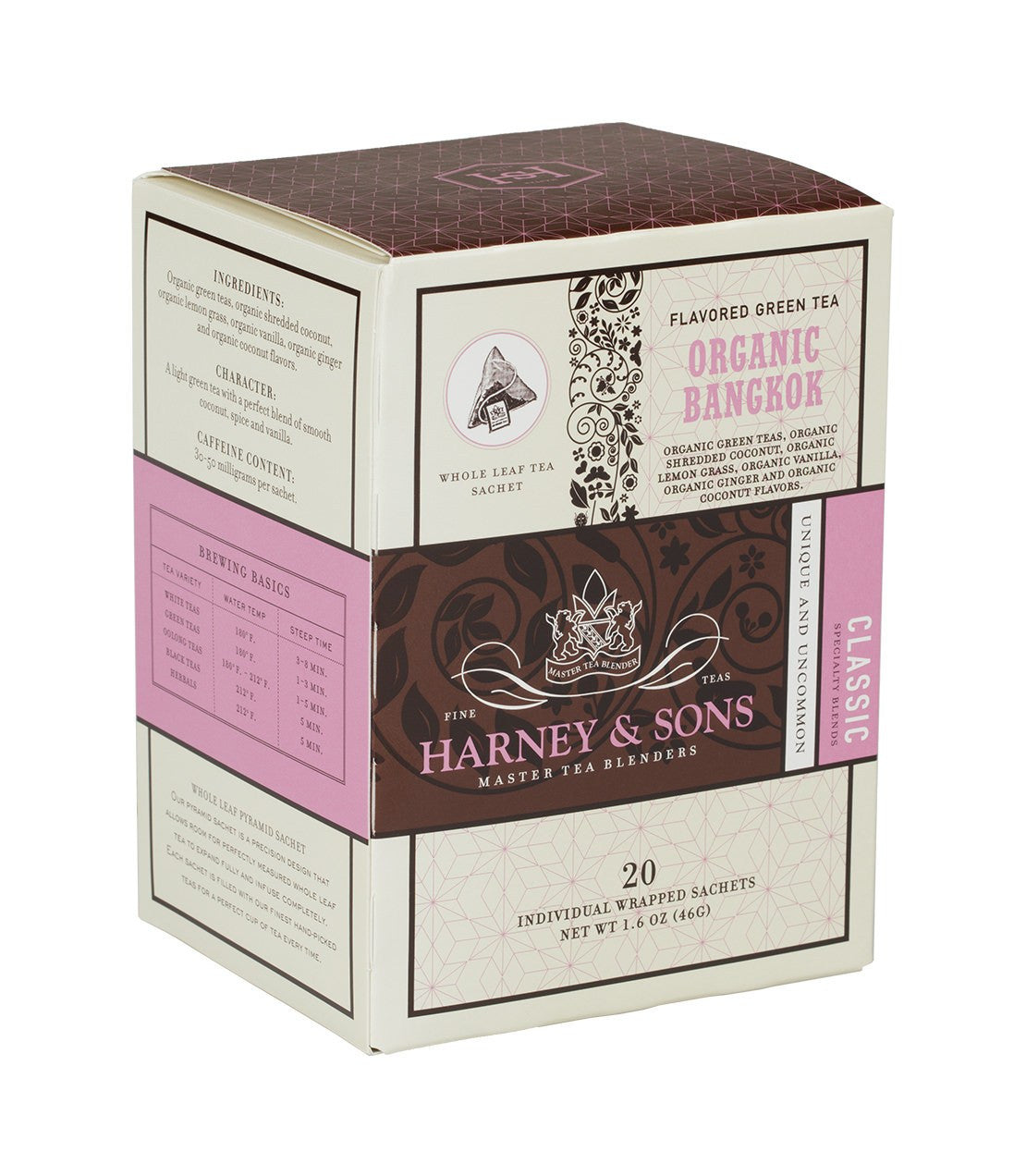 Organic Bangkok, Box of 20 Individually Wrapped Sachets - Sachets Box of 20 Individually Wrapped Sachets - Harney & Sons Fine Teas